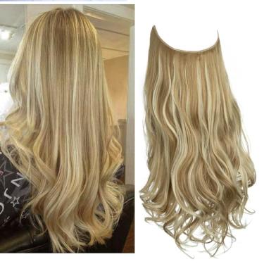 Imagem de Aplique de Cabelo Feminino Longo Alongamento Extensões para Mulheres (Modelo 28, 18 Polegadas (45 cm))