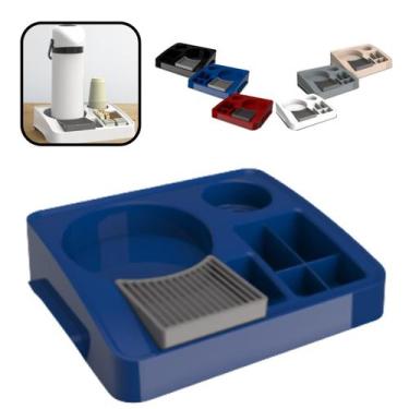 Imagem de Bandeja Organizadora Cantinho Café Porta Garrafa Café Chá Copo Sache E