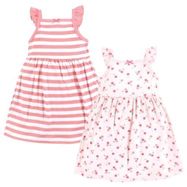 Imagem de Hudson Baby Vestidos de algodão para bebês meninas, Cereja doce, 9-12 Meses