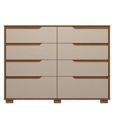 Imagem de Cômoda Georgia 8 Gavetas Caarvalho Fendi