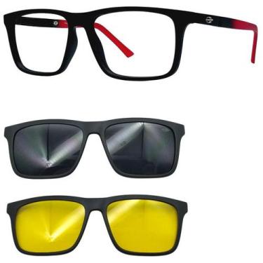 Imagem de Oculos Mormaii Swap 4 6112 A82 com 2 Clip On - Escolha a Cor, Cinza, N