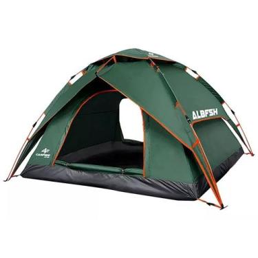 Imagem de Barraca Tenda  Ziper Duplo Acampar 3 a 4 Pessoas Albatroz, Verde