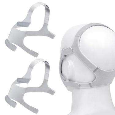 Imagem de Medihealer 2 Pacotes de Arnês Cpap, 2 Pacotes de Arnês de Substituição, Tiras de Máscara Padrão, Ajuste Confortável e Reduz Vazamentos de Ar, Moldura e Clipe Não Incluídos, Suprimentos de Grande Valor