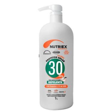 Imagem de Protetor Solar FPS-30 UVA Com Repelente Nutriex, 1L