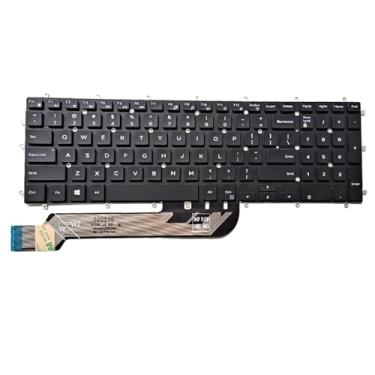 Imagem de Teclado para laptop com retroiluminação branca de substituição para notebook gamer Dell G3 3500 3579 3590 3779 G5 5500 5587 5590 G7 7590 7588 7790 Series (impressão branca)