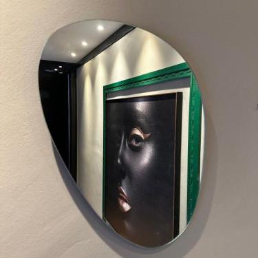 Imagem de Espelho Orgânico Lapidado P/ Hall de Entrada Decorativo 51cm - V.A Dec