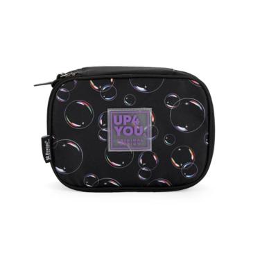 Imagem de Estojo Baú Up4You Bolhas Preto/Roxo Luxcel