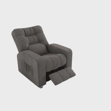 Imagem de Poltrona Reclinável Azera Do Papai Cinza - Móveis Leartam