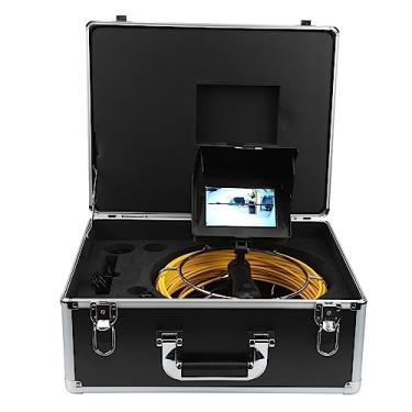 Imagem de Industrial Pipe Sewer Inspection Camera IP68 Waterproof 5in Video Camera Com 8 LED Light Sun Visor e Caixa De Armazenamento para Homeowners e Pipe Repairers (Domary975ycoaxqn-13)