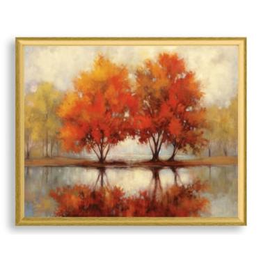 Imagem de Art Shoppe Arte de parede com impressão emoldurada, decoração de parede vintage para sala de estar, quarto, escritório, imagem de alta resolução em papel de arte premium, moldura de 3/10.2 cm com