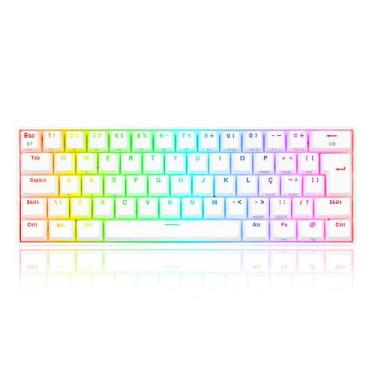 Imagem de Teclado mecanico gamer draconic pro rgb wireless switch blue redragon 