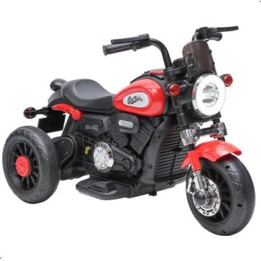 Imagem de Mini Moto Elétrica Infantil Halei 6V Com Luz e Som Zippy, Vermelho