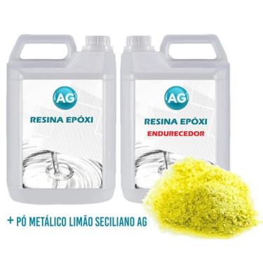 Imagem de Porcelanato Líquido Metalico Limão Siciliano Ag Por M - Resinas Ag