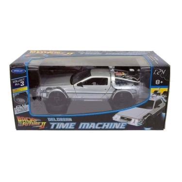 Imagem de Miniatura Delorean Time Machine Back To The Future 2 Fly Mode Welly 1/24