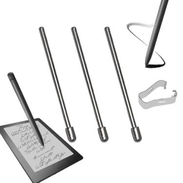 Imagem de Pacote com 3 pontas/pontas de substituição de titânio para BOOX Pen 2 Pro/Pen Plus/Pen2, pontas finas de metal não desgastadas com 1 pinça – Durável, de baixa latência, sensação de escrita semelhante