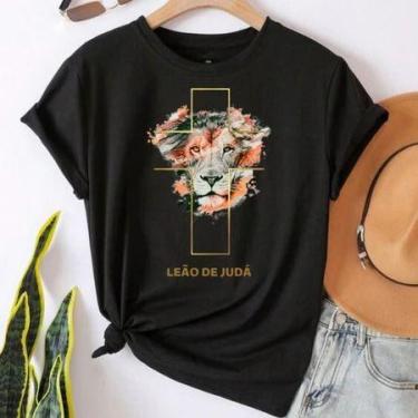 Imagem de T-shirt Feminina Moda Evangélica Camiseta de Igreja Congresso cruz - l