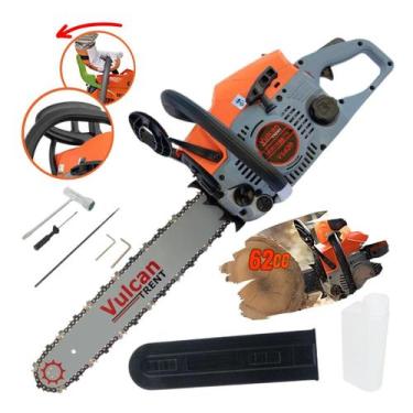 Imagem de Moto Serra Profissional À Gasolina 62cc 4hp Com Sabre 20 Pol - Vulcan 