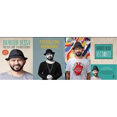 Imagem de KIT 4 LIVROS BRAULIO BESSA POESIA TRANSFORMA + POESIA COM RAPADURA + U