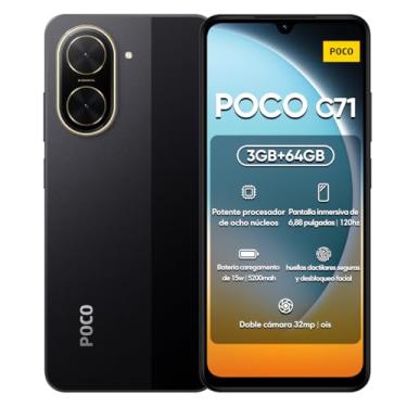 Imagem de Smartphone Xiaomi POCO C71 4G Black (Preto) 3GB RAM 64GB ROM (Preto, 3+64GB)