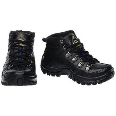 Imagem de Bota Botinha Coturno Masculina INFANTIL Fearnothi Couro Legítimo Para crianças que Gostam de Aventurar (Preto, BR, Criança de 4 a 8 anos, Numérico, M, 36)