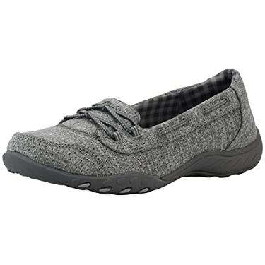 Imagem de Skechers Relaxed Fit Breathe Easy Good Influence Womens Slip On Sneakers Gray 7.5 W