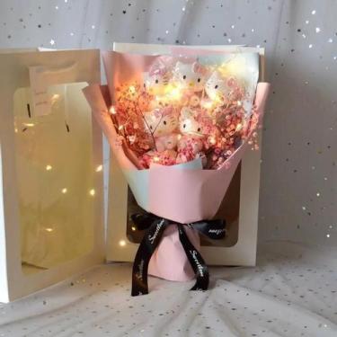 Imagem de Kawaii Hello Kitty Minha Melodia Cinnamoroll Kuromi Buquê De Luz Led B