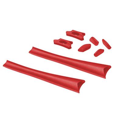 Imagem de MYCOURAG Kits de borracha de substituição para óculos de sol Oakley Flak Jacket OO9008/Flak Jacket XLJ OO9009 - Vermelho