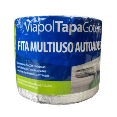 Imagem de Fita Multiuso Autoadesiva Tapa Goteira 10cm x 10m Viapol