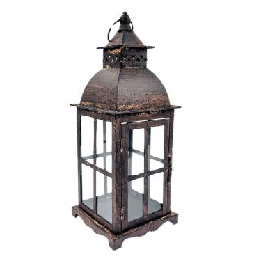 Imagem de Lanterna Marroquina Decorativa 34X14Cm Rustica P