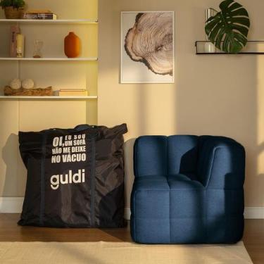 Imagem de Módulo Canto Sofá Guldi Popup Linho Azul