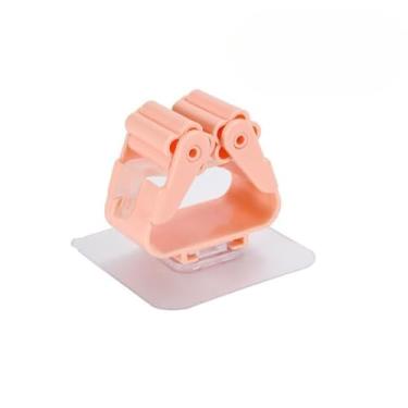 Imagem de 5 Peças Suporte Para Vassouras Rodo Suporte De Parede Fortalecer Gancho De Cozinha (Rosa-5KIT)