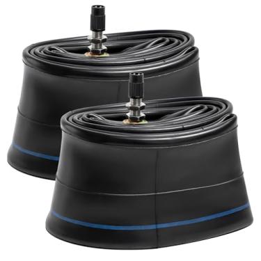 Imagem de 1 PC 2,50/2,75-17 e 1 PC 90/100-14 3,00-14 Tubo interno de substituição com haste de válvula reta TR4 Tubos internos de motocicleta de borracha butílica compatíveis com tubo de pneu 2,50/2,75-17 e