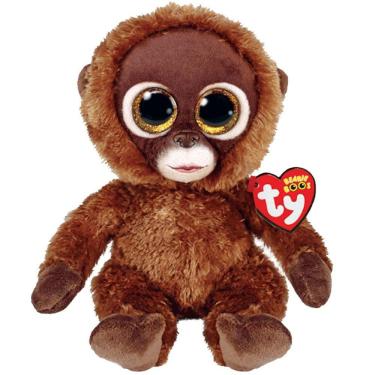 Imagem de Pelúcia Macaquinho Chessie Beanie Boos TY Colecionável 16cm