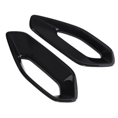 Imagem de Bekantogy 2 peças de console central, acabamento de capa lateral compatível com Nissan Frontier 2022-2025 ABS apoio de braço mudança de marchas painel lateral guarnição moldura adesivo antiarranhões