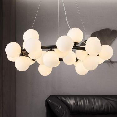 Imagem de Lustre Sputnik Para Quarto Globo Luz De Teto Para Sala De Estar Cozinha Ilha Iluminação 12 Luzes Lâmpadas G4 Incluídas Luz Pendente Industrial