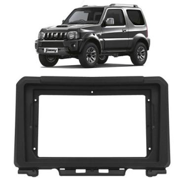 Imagem de Moldura painel jimny 20/22 9 polegadas suzuki - Ecarframe, Preto