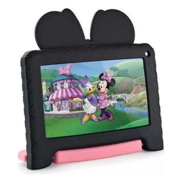Imagem de Tablet Multilaser Minnie M7 4GB RAM 64GB - Rosa e Preto, 64GB, Preto e