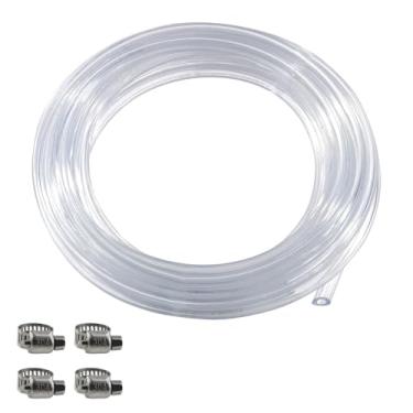 Imagem de Tubo de linha de cerveja MRbrew Homebrew, 3/40.6 cm ID 7/40.6 cm OD Tubo de vinil transparente Draft Beer Dispensing Mangueira de grau alimentício para Kegerator, torre de cerveja, acoplador D,