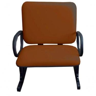 Imagem de Cadeira Para Escritório Para Obesos Até 250kg Marrom - DESIGN OFFICE M