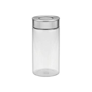 Imagem de Pote de Vidro Tramontina Purezza com Tampa de Aço Inox 10 cm 1,4 L