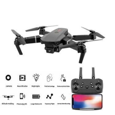 Imagem de E88 Pro Drone com Câmera 4K, Bolsa de Viagem, Suporte para Celular, Hé