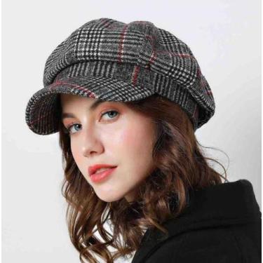 Imagem de Boina Inglesa Xadrez estilo Peaky Blinders Unissex - Boina Inverno