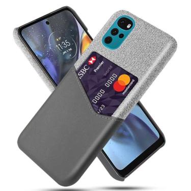 Imagem de Capa para MOTO G22 5G,Tela e tampa de couro PU,Antideslizante,360°cobertura completa à prova de choque com 1 slot de cartão atrás,Prevenção de queda-Gray