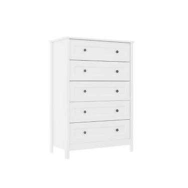 Imagem de Cômoda Alta Ditália 5 Gavetas DM-229 Branco cozy