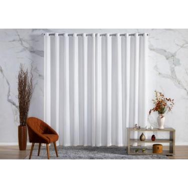 Imagem de Cortina Madras Rustica 8,00x (2,40 ATE 2,80 ALTURA ) - geovana enxovai