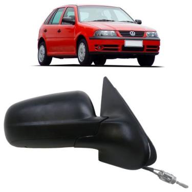 Imagem de Retrovisor Gol G3 4 Portas 1999 2000 2001 2002 2003 2004 Preto Acabame