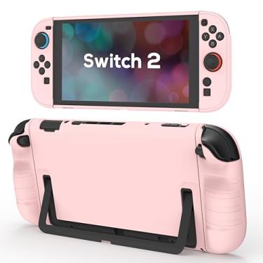 Imagem de TIKOdirect Protective Case for Switch 2, Hard PC Slim Dockable Cover Case Designed for Switch 2 2025, Game Console and Joy Con Controllers, Pink
