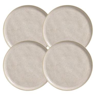 Imagem de Jogo De Pratos Fundo Bio Latte 22Cm 830Ml Kit 4 Pçs Cerâmica - Porto B