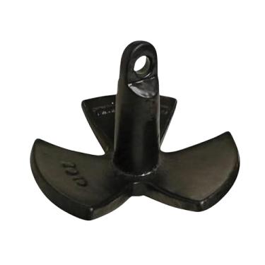 Imagem de MarineNow Âncora de rio revestida de vinil de PVC preto (5,4 kg)