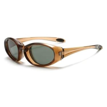 Imagem de Óculos de sol vintage estilo gatinho, feminino, masculino, luxuoso, punk, popular, esportivo, para atividades ao ar livre, UV400 (verde chá)